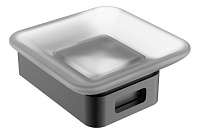 Мыльница настенная Boheme Q 10943-GM, графит