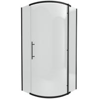 Душевой уголок Bravat Blackline BS090.1110A Прозрачное стекло /Черный  90х90