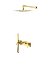 Душевая система Boheme Qubic 474-MG, матовое золото