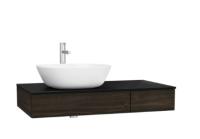 Тумба подвесная Vitra Origin левая 90 см 65674, темный вяз Тумба подвесная Vitra Origin левая 90 см 65674, темный вяз