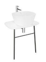 Консоль под раковину Vitra Plural 62561 70 см, белая матовая Консоль под раковину Vitra Plural 62561 70 см, белая матовая