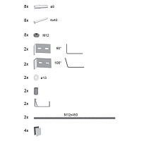 Кpепление панели Ravak Avocado B28000000N Кpепление панели Ravak Avocado B28000000N