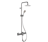 Душевая система термостатическая с изливом Remer EQ34A8MPUFM25G, хром