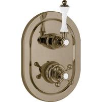 Смеситель с термостатом Cezares Elite ELITE-VDIM2-T-02-Bi для душа встраиваемый бронза