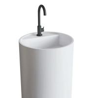 Раковина Salini Armonia 130114G/с 1отв Белый глянцевый Ø 45