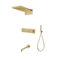 Душевая система с изливом Boheme Fusion 130-2-G, золото