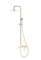 Душевая колонна Boheme Q 148-GCR, золото/хром