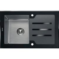 Мойка кухонная Tolero Ceramic Glass TG-780 Черный  / Сталь