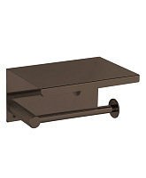 Бумагодержатель с полкой Boheme Uno 10971-SGM, черный хром