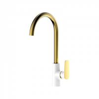 Смеситель Iddis Cloud CLOWG00i05 Для мойки Белый / Золото