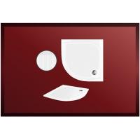 Поддон из литьевого камня Alpen Fides 100*100*5,5 см, белый