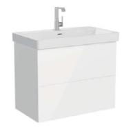 Тумба подвесная с раковиной Vitra Metropole Pure 80 см 67332, белая глянец Тумба подвесная с раковиной Vitra Metropole Pure 80 см 67332, белая глянец
