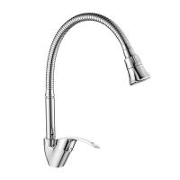 Смеситель Decoroom DR71022 одноручный для кухни с гибким изливом, хром Смеситель Decoroom DR71022 одноручный для кухни с гибким изливом, хром