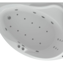 Фото акриловая ванна aquatek альтаир правая 160*120 см, белая