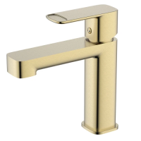 Смеситель для раковины AquaMe Parma AQM6610BG, золото матовое