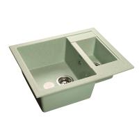 Мойка кухонная GranFest Quadro GF-Q610K салатовый 610x500