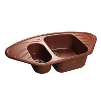 Мойка кухонная GranFest Corner GF-C960E красный марс 950x505