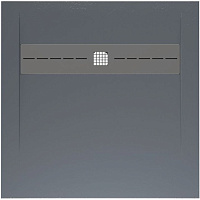 Поддон литьевой камень Allen Brau Infinity 8.21001-BGM 90*90 см, синий матовый