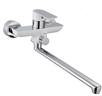 Смеситель для ванны и душа Aquanet Arctic AF520-21СW, белый/хром Смеситель для ванны и душа Aquanet Arctic AF520-21СW, белый/хром