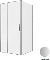 Душевой угол Allen Brau Priority 3.31029.BA + 3.31047.BA 100*100*200 см, профиль серебро браш