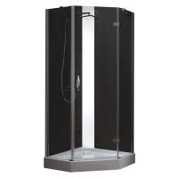 Душевой уголок Cezares Bergamo BERGAMO-W-P-1-90-C-Cr-R-IV 90x90 правая стекло прозрачное/хром