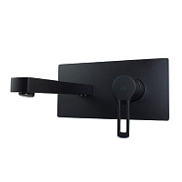 Смеситель для раковины Paffoni Ringo RIN104NO встраиваемый в стену, черный матовый