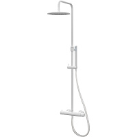 Душевая колонна Paffoni Mini Birillo ZCOL638LIQBO термостат, белый матовый