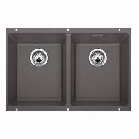 Мойка для кухни из искусственного камня Blanco Subline 350/350 U 523575 темная скала