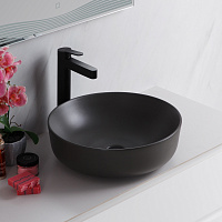 Раковина накладная BelBagno BB1315-H311 41*41 см, серая матовая Раковина накладная BelBagno BB1315-H311 41*41 см, серая матовая