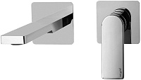 Смеситель для раковины Paffoni Tango TA105CR70 встраиваемый в стену, хром