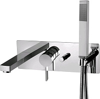 Встраиваемый комплект для ванны и душа Paffoni Rock RO001CR, хром