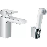 Смеситель с гигиеническим душем Hansgrohe Vernis Shape 71216000 Для раковины Хром