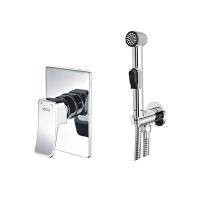 Смеситель с гигиеническим душем WasserKraft A010656 для биде встраиваемый