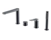 Смеситель на борт ванны Boheme VENTURO 370-SGM, черный хром Смеситель на борт ванны Boheme VENTURO 370-SGM, черный хром