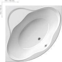 Акриловая ванна Ravak New Day C651000000 140x140