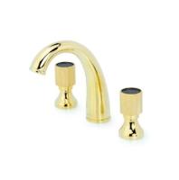 Смеситель для раковины на 3 отверстия Boheme ROYAL CRYSTAL 297-Royal/CRST-black, золото