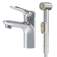 Смеситель для раковины с гигиеническим душем Am.Pm Sunny, хром