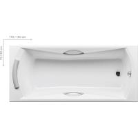 Акриловая ванна Ravak Sonata 170x75 см белая