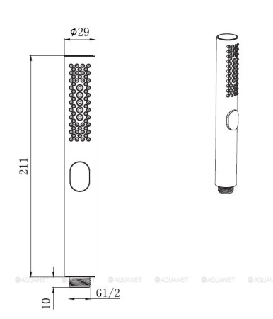 Фото ручной душ allen brau priority 5.31a20-bn, никель браш