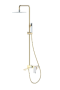 Фото душевая колонна boheme q 148-gcr.2, золото/хром