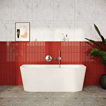 Фото ванна акриловая vitra geo 65420006000 180*80 см, белая