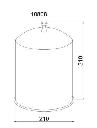 Фото ведро boheme provanse 10808, бронза/керамика