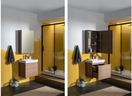 Фото комплект мебели aquanet нью-йорк 60 орех