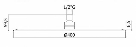 Фото верхний душ paffoni energy zsof103cr, хром