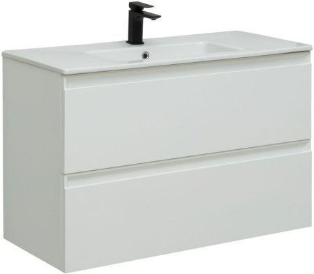Фото тумба под раковину allen brau eclipse 100 1.e1003.wm белый матовый