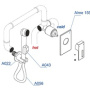 Фото смеситель с гигиеническим душем wasserkraft a01557 встраиваемый, для биде