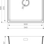 Фото мойка кухонная omoikiri kata 54-u-bl artgranit/черный