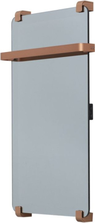 Фото полотенцесушитель электрический allen brau infinity 00305011 80*44 см с рейлингом и креплением, медь браш