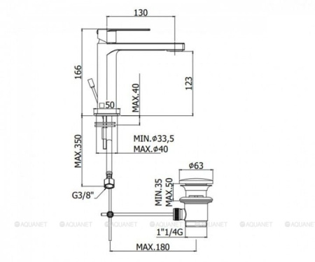 Фото смеситель для раковины paffoni tango ta075cr, хром