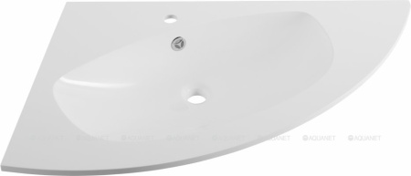 Фото раковина для тумбы de aqua трио lux l wtl 011, белая